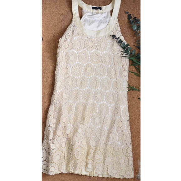 Crochet Ryu Ryu | Dresses | Ryu Crochet Cream Flower Dress | Poshmark